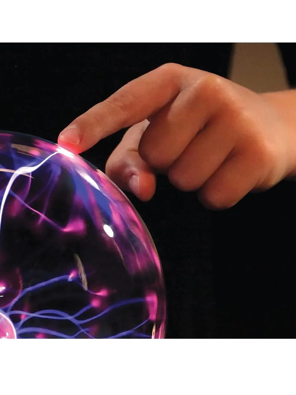 Discovery Plasma Globe Lamp - Purple and Pink Lightning Display NWT In Box